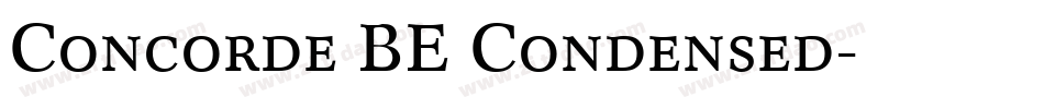 Concorde BE Condensed字体转换